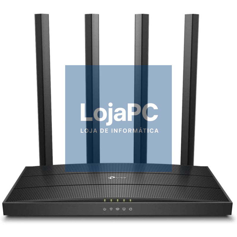 Router sem fios TP-Link Archer C6 1200Mbps/ 2.4GHz 5GHz/ 4 Antenas/ WiFi 802.11ac/n/a - b/g/n