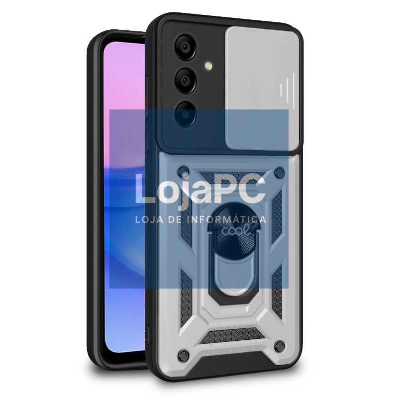 COOL Case for Samsung A155 Galaxy A15 / A15 5G / M15 5G Hard Ring Silver