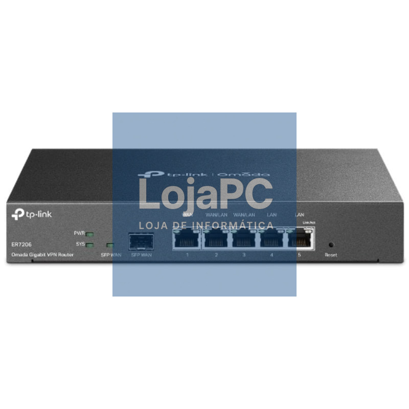Router VPN TP-Link Omada TL-ER7206/ 5 Portas Multi-WAN
