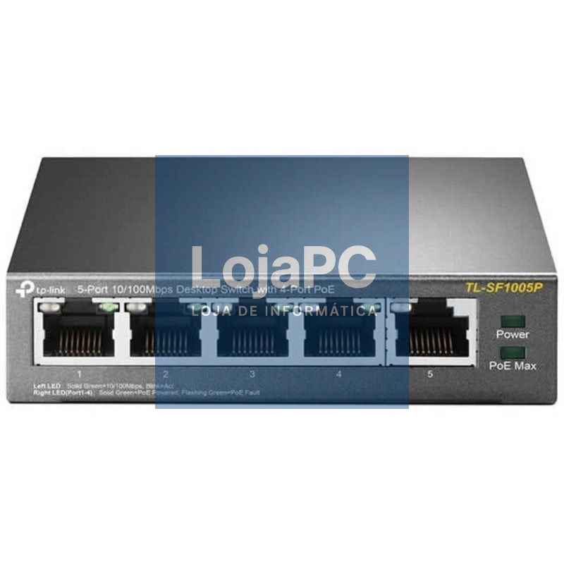 Switch TP-Link TL-SF1005P 5 Portas/ RJ-45 10/100 PoE