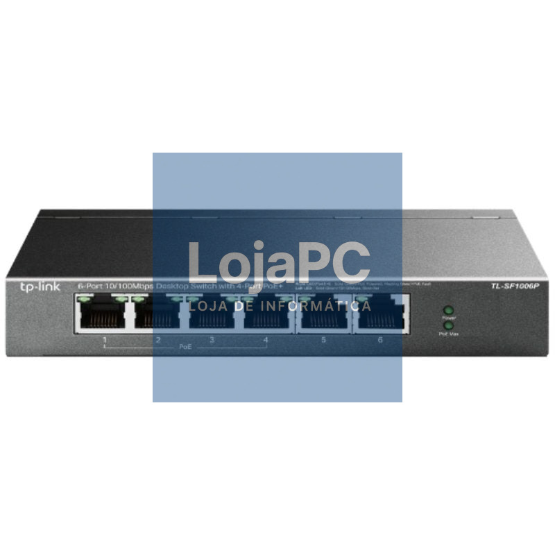 Switch TP-Link TL-SF1006P 6 Portas/ RJ-45 10/100 PoE