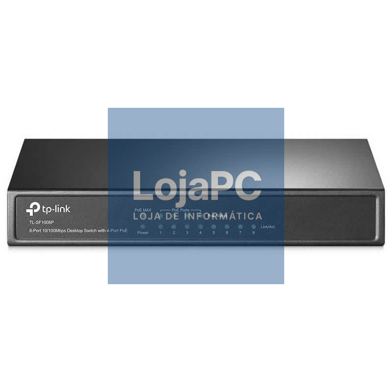 Switch TP-Link SF1008P 8 Portas/ RJ-45 10/100 PoE