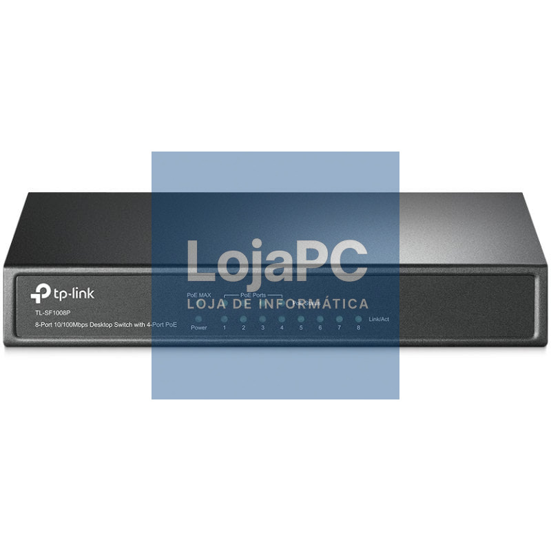 Switch TP-Link SF1008P 8 Portas/ RJ-45 10/100 PoE