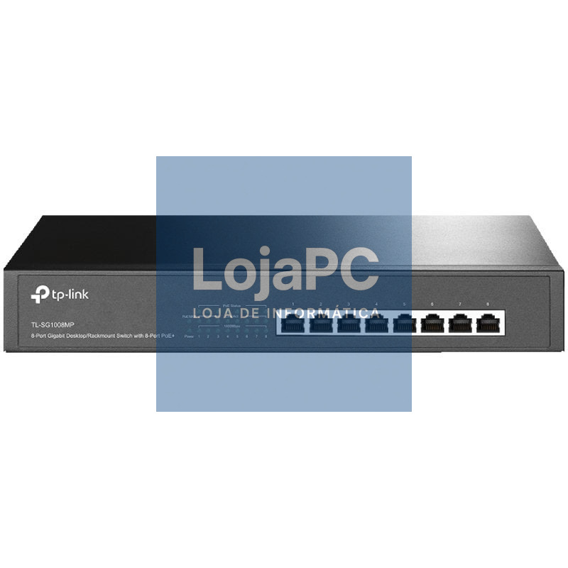Switch TP-Link TL-SG1008MP 8 Portas/ RJ-45 10/100/1000 PoE