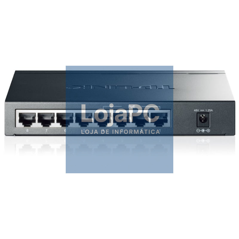Switch TP-Link TL-SG1008P 8 Portas/ RJ-45 10/100/1000 PoE