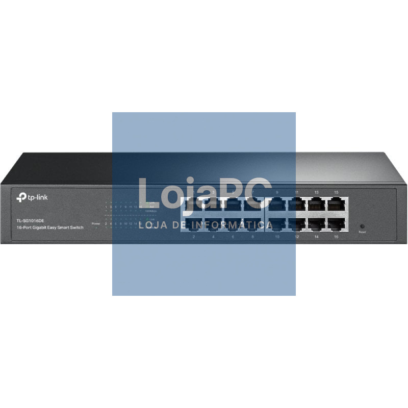 Switch TP-Link TL-SG1016DE/ 16 Portas/ RJ45 10/100/1000