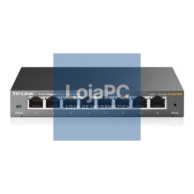 Switch TP-Link Easy Smart TL-SG108E 8 Portas/ RJ-45 10/100/1000