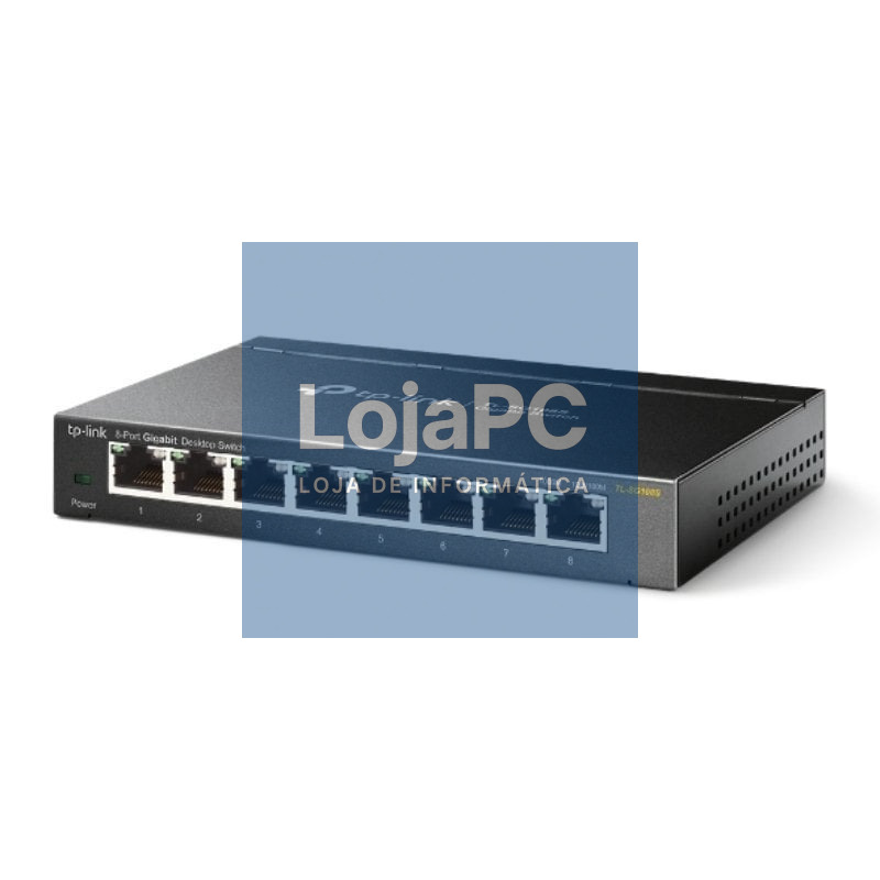 Switch TP-Link TL-SG108S 8 Portas/ RJ-45 10/100/1000