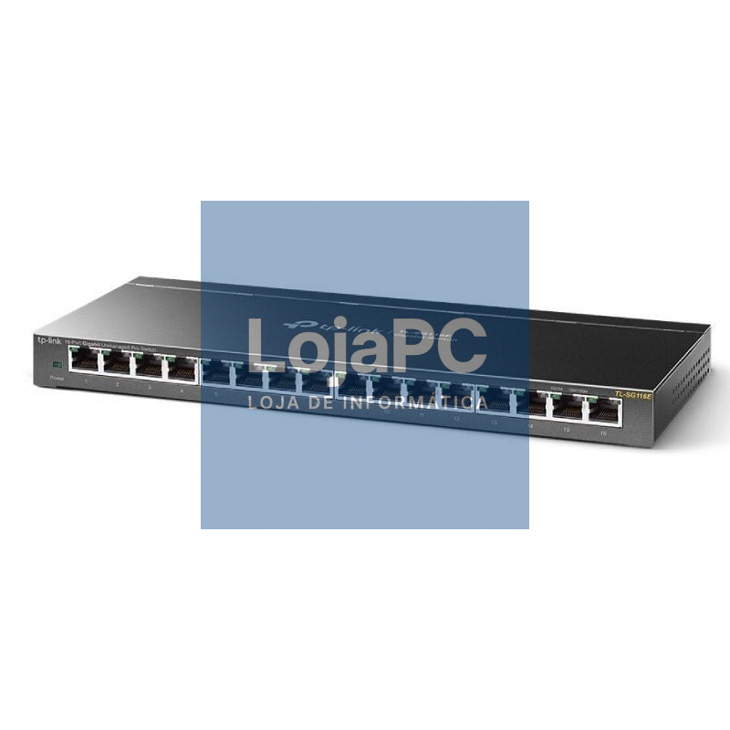 Switch TP-Link TL-SG116E 16 Portas/ RJ-45 10/100/1000
