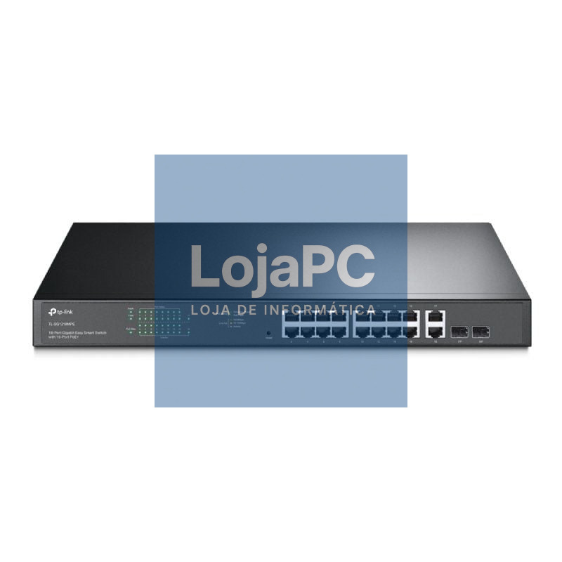 Switch TP-Link Easy Smart TL-SG1218MPE 20 Portas/ RJ-45 10/100/1000 PoE+/SFP