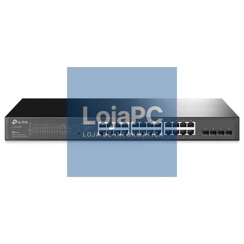 Switch TP-Link Omada Smart Gigabit TL-SG2428P 28 Portas/ RJ-45 10/100/1000 PoE/ SFP