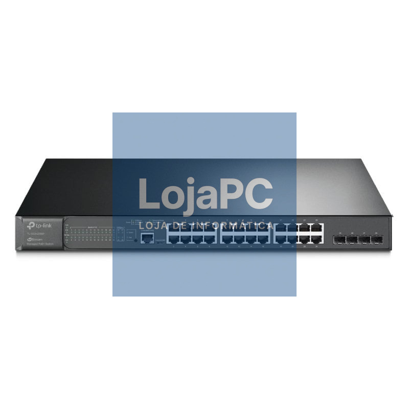 Switch TP-Link Omada Gigabit L2 JetStream TL-SG3428MP 28 Portas/ RJ-45 10/100/1000 PoE/ SFP