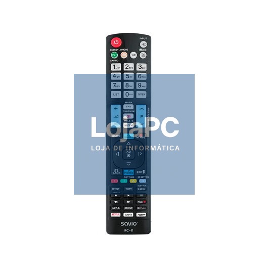 SAVIO RC-11 TV REMOTE CONTROL REPLACEMENT LG SMART TV 3D