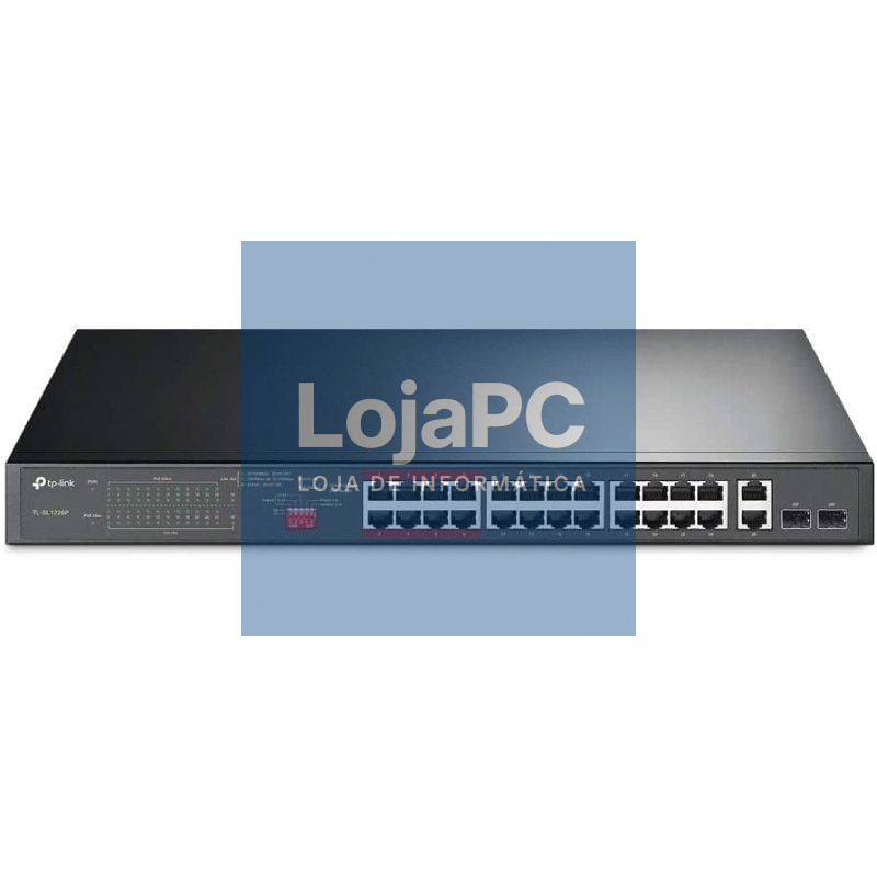 Switch TP-Link TL-SL1226P 26 Portas/ RJ-45 10/100/1000 PoE/ SFP