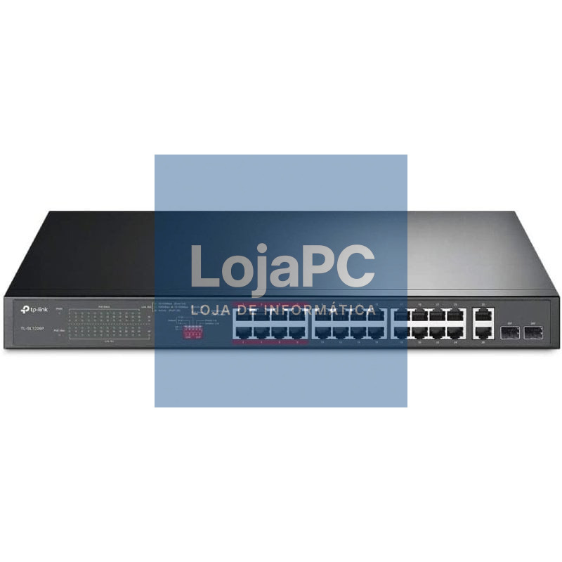 Switch TP-Link TL-SL1226P 26 Portas/ RJ-45 10/100/1000 PoE/ SFP