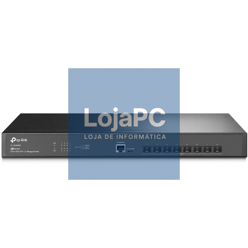 Switch Gerível TP-Link Omada JetStream TL-SX3008F/ 8 Portas/ SFP+ 10GE