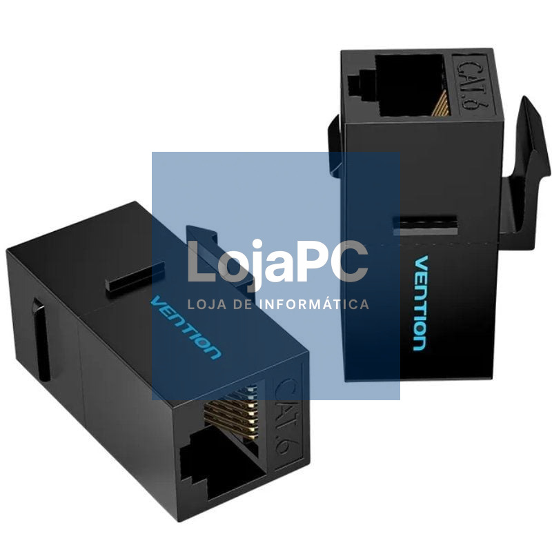 Adaptador Conector RJ45 IPGB0-5 Cat6 UTP/ RJ45 Fêmea - RJ45 Fêmea/ 5 uds/ Preto