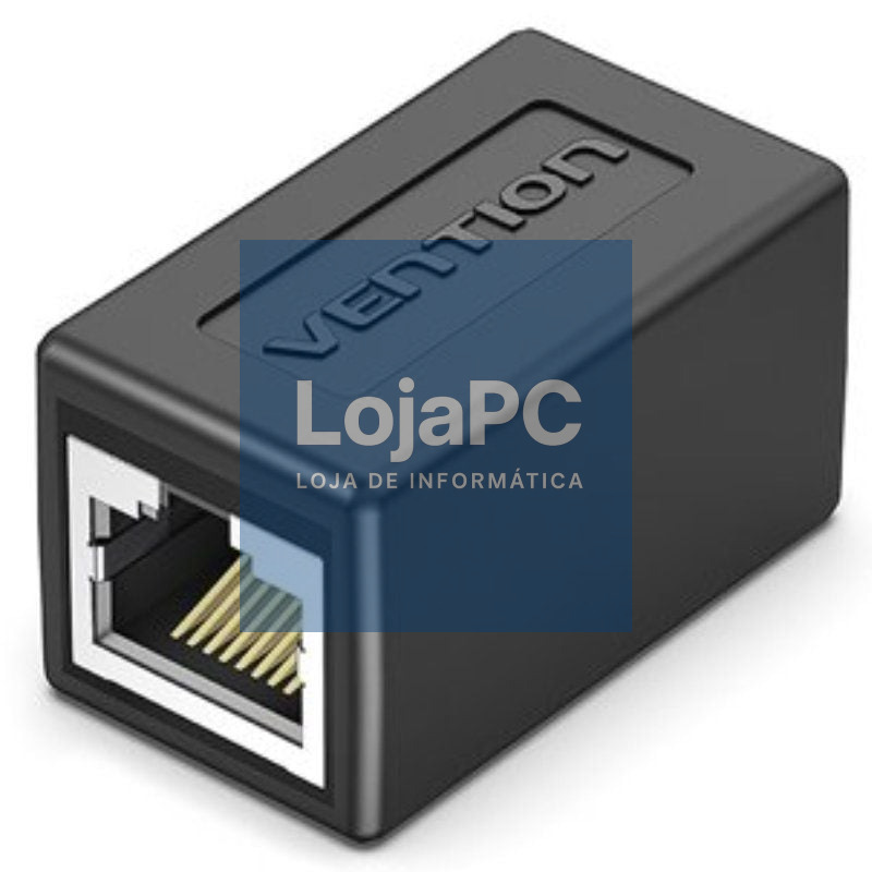 Adaptador Conector RJ45 Vention IPVB0-5/ Cat.6 FTP/ RJ45 Fêmea - RJ45 Fêmea/ 5 uds/ Preto