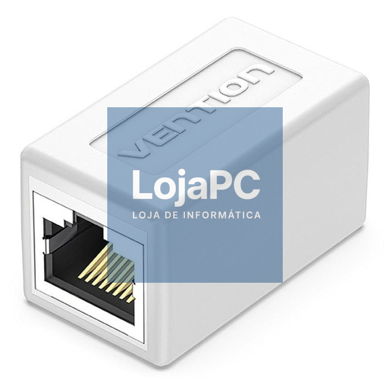 Adaptador Conector RJ45 IPVW0 Cat.6 FTP/ RJ45 Fêmea - RJ45 Fêmea/ Branco