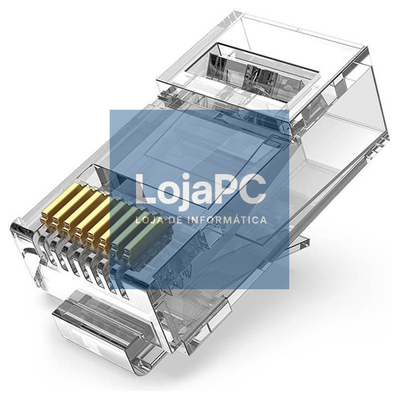 Conector RJ45 IDGR0-10/ Cat.6A UTP/ 10 uds