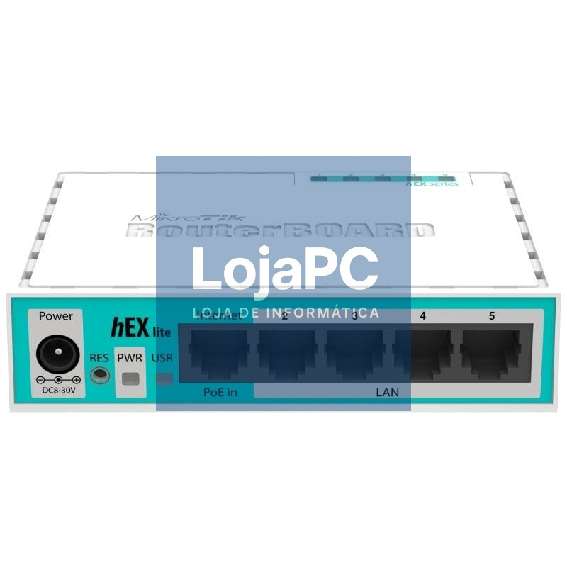 Router Mikrotik Hex Lite RB750R2 5 Portas/ RJ45 10/100/ PoE