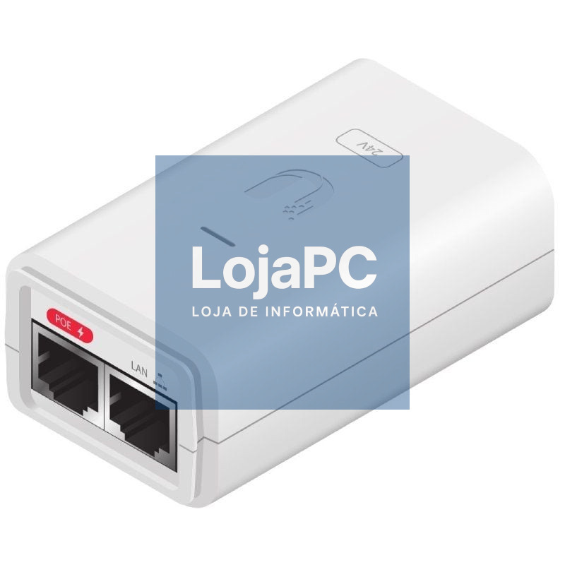 Alimentador PoE Ubiquiti POE-24-7W-G-WH Gigabyte
