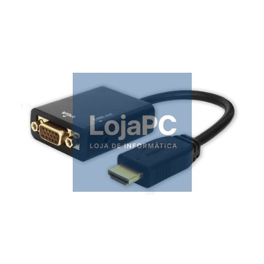 HDMI (M) TO VGA (F) ADAPTER WITH AUDIO SAVIO CL-23