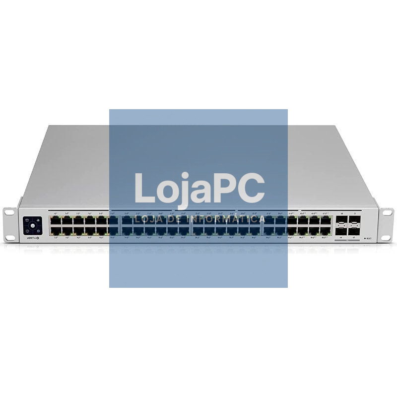 Switch Ubiquiti USW-PRO-48-POE/ 48 Portas/ RJ45 10/100/1000 PoE/ SFP