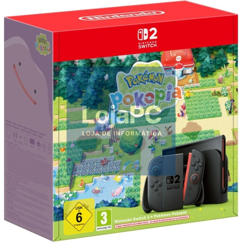 Nintendo Switch 2/ inclui Código Jogo Pokemón Pokopia