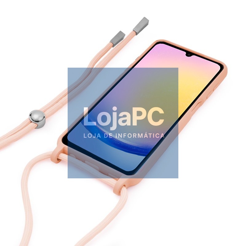 COOL Case for Samsung A256 Galaxy A25 5G Smooth Pink Cord — imagem 2