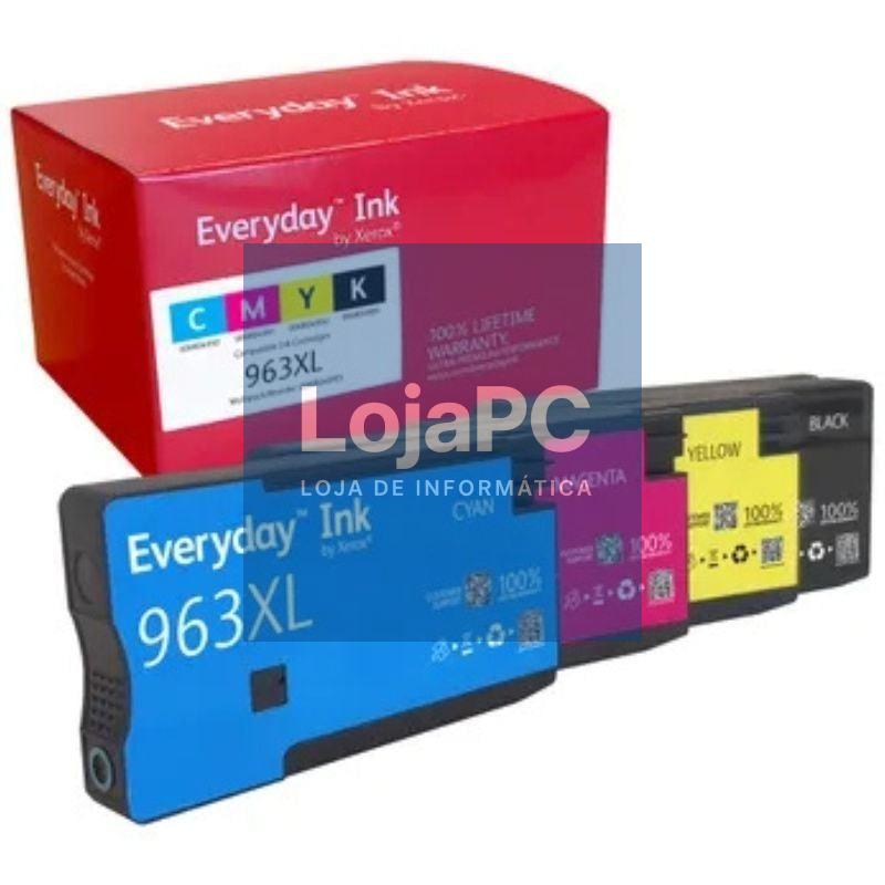 Tinteiro compatível Xerox 006R04993 compatível com HP 963XL MultiPack/ 1600 páginas/ Preto/ Ciano/ Magenta/ Amarelo