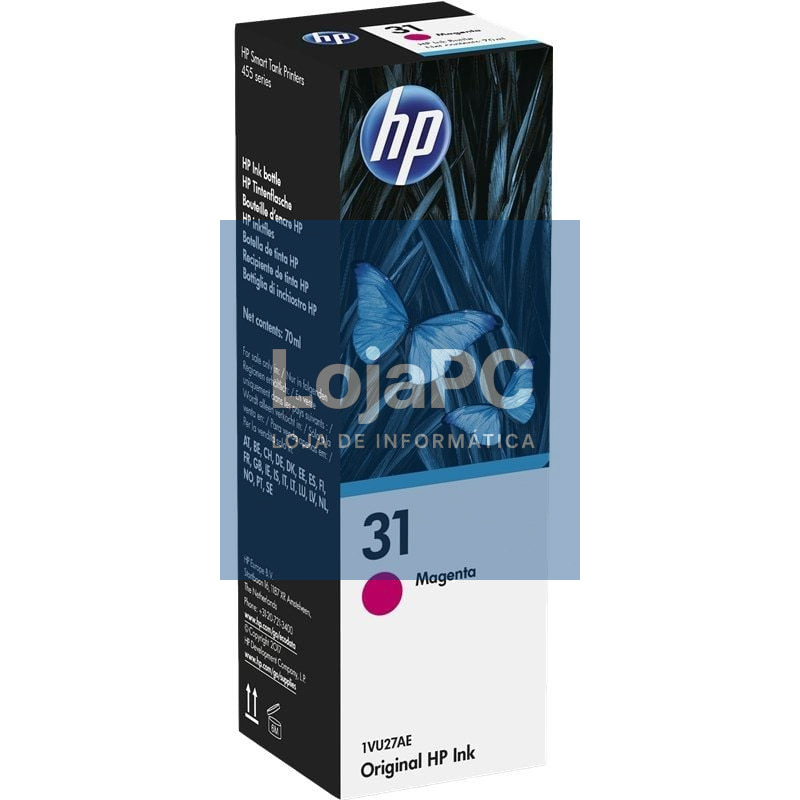 Frasco de tinta Original HP nº31/ Magenta