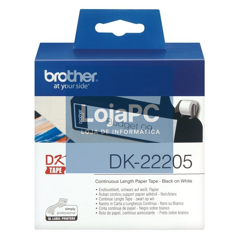Rollo de Papel Continuo Original Brother DK-22205