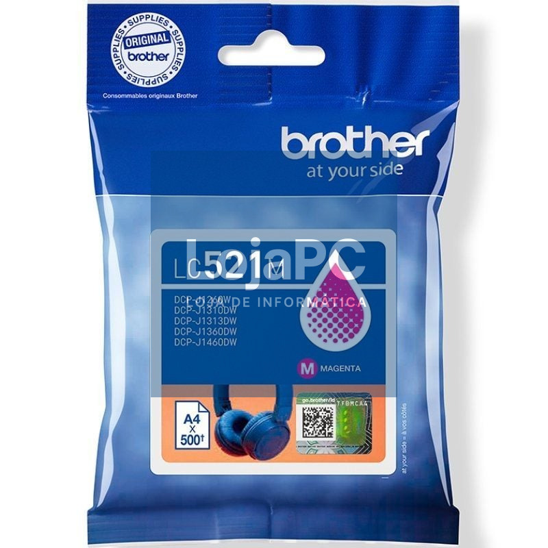 Tinteiro Original Brother LC521M/ Magenta