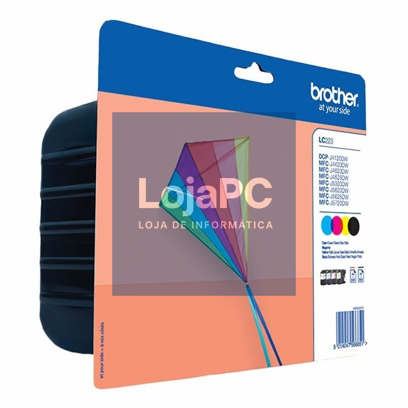 Tinteiro Original Brother LC-223VALBP Multipack/ Ciano/ Magenta/ Amarelo/ Preto