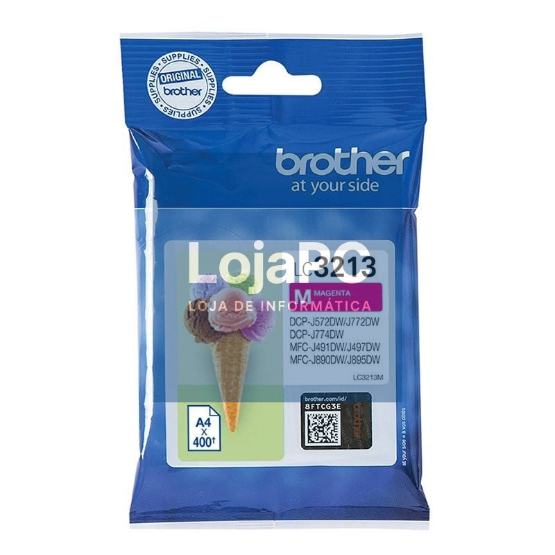 Tinteiro Original Brother LC-3213M/ Magenta