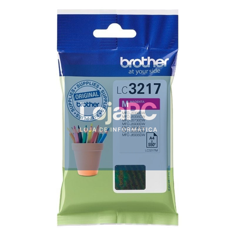 Tinteiro Original Brother LC-3217M/ Magenta