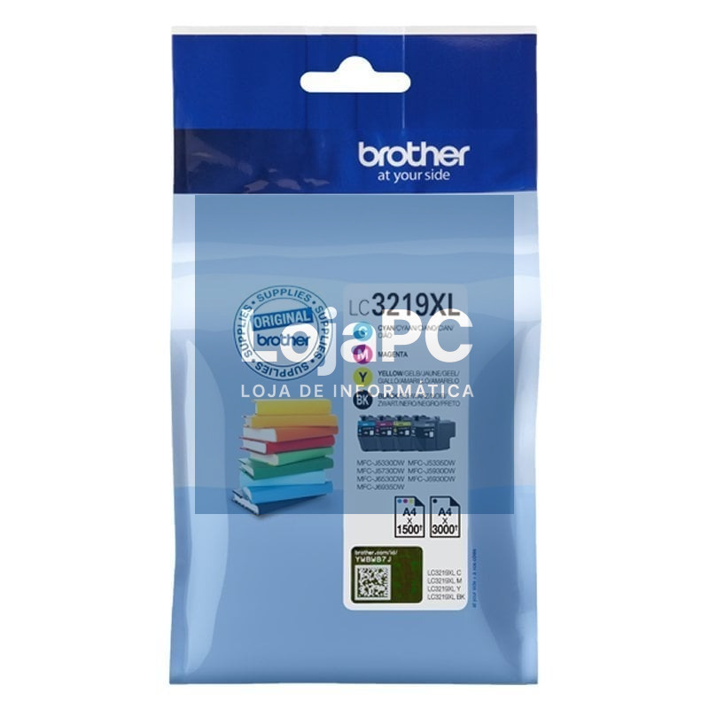 Tinteiro Original Brother LC-3219XL Alta Capacidade Multipack/ Ciano/ Magenta/ Amarelo/ Preto