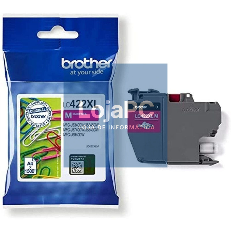 Tinteiro Original Brother LC-422 XL Alta Capacidade/ Magenta