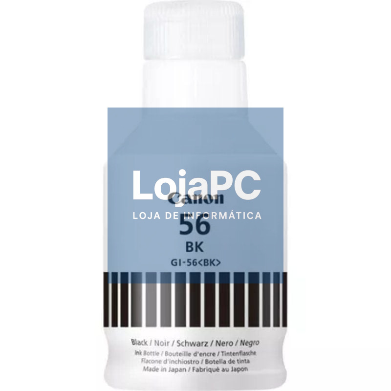 Frasco de tinta Original Canon GI-56/ Preto