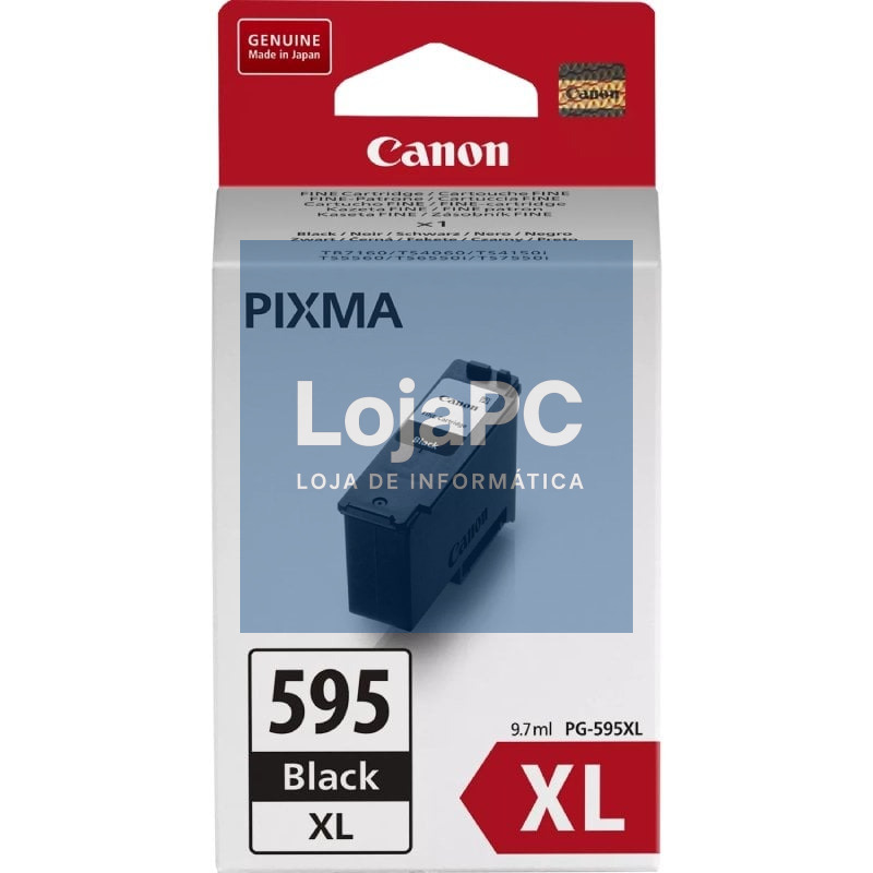 Tinteiro Original Canon PG-595XL Alta Capacidade/ Preto