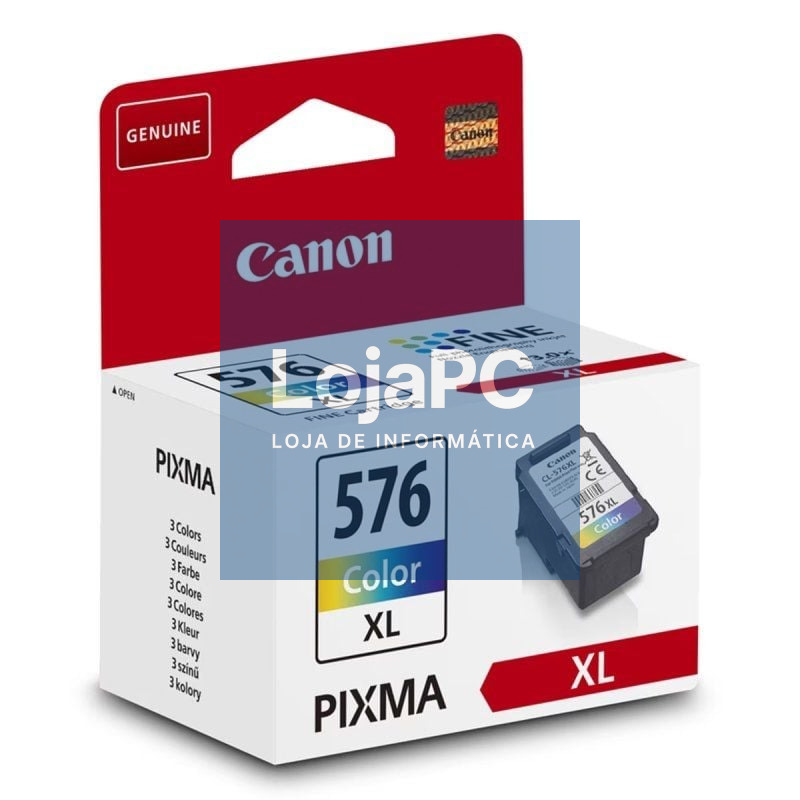 Tinteiro Original Canon CL-576XL Alta Capacidade/ Tricolor