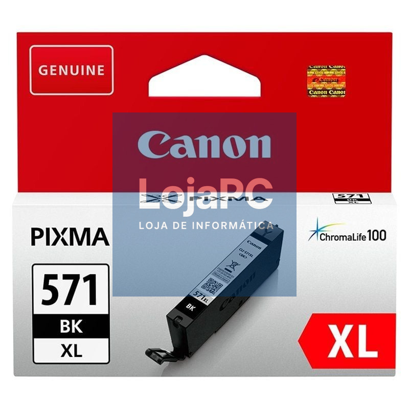 Tinteiro Original Canon CLI-571XL Alta Capacidade/ Preto
