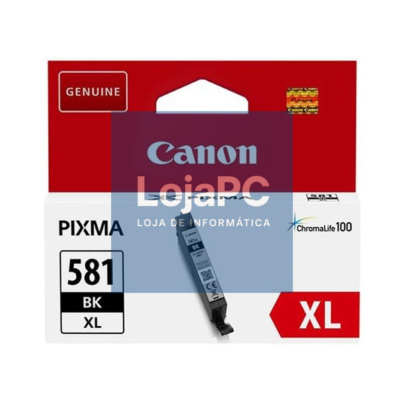 Tinteiro Original Canon CLI-581BKXL Alta Capacidade/ Preto