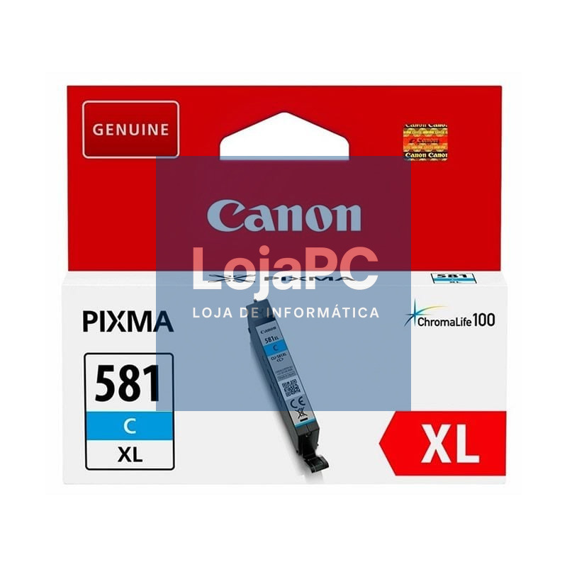 Tinteiro Original Canon CLI-581CXL Alta Capacidade/ Ciano