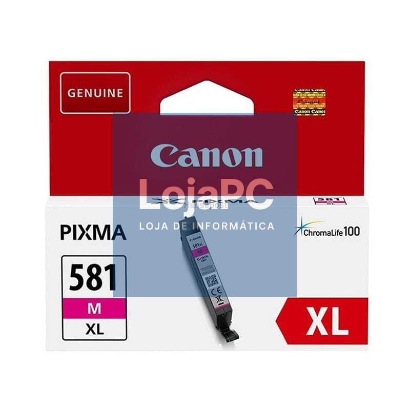 Tinteiro Original Canon CLI-581MXL Alta Capacidade/ Magenta