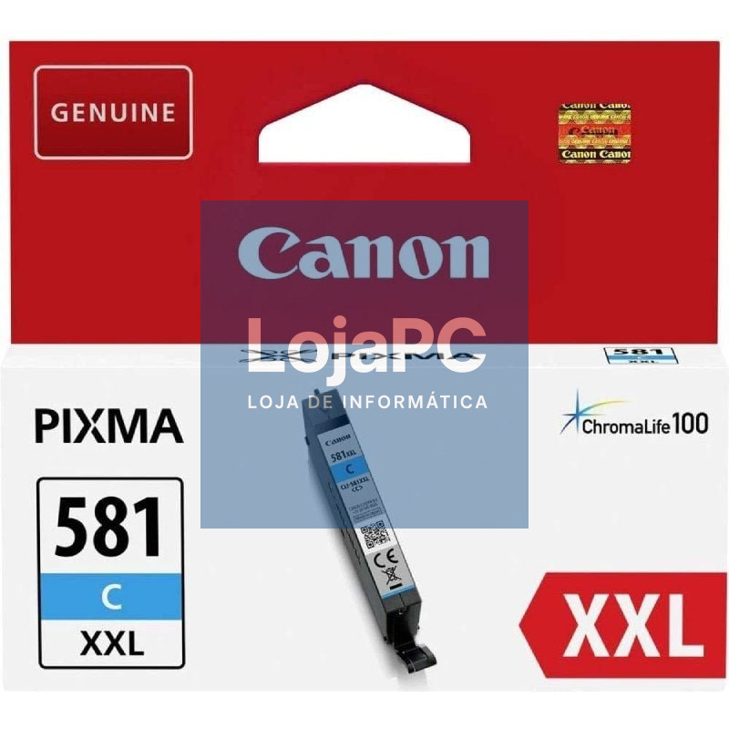 Tinteiro Original Canon CLI-581XXL Alta Capacidade/ Ciano