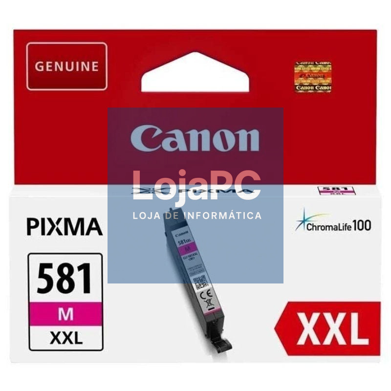 Tinteiro Original Canon CLI-581XXL Alta Capacidade/ Magenta