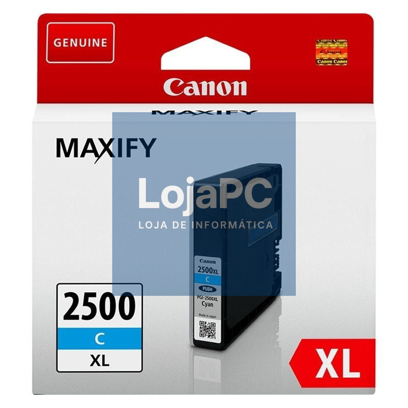 Tinteiro Original Canon PGI-2500XL Alta Capacidade/ Ciano