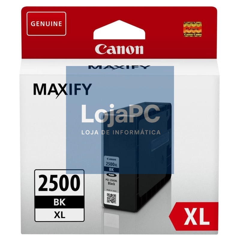 Tinteiro Original Canon PGI-2500XL Alta Capacidade/ Preto